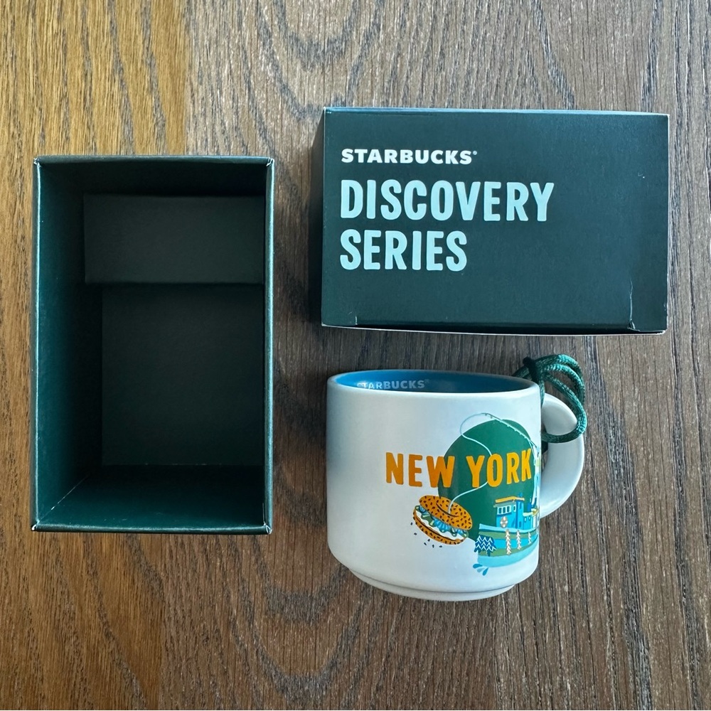 NWT Starbucks New York State Mini Ceramic Ornament Mug Discovery Series 2oz - Picture 3 of 7